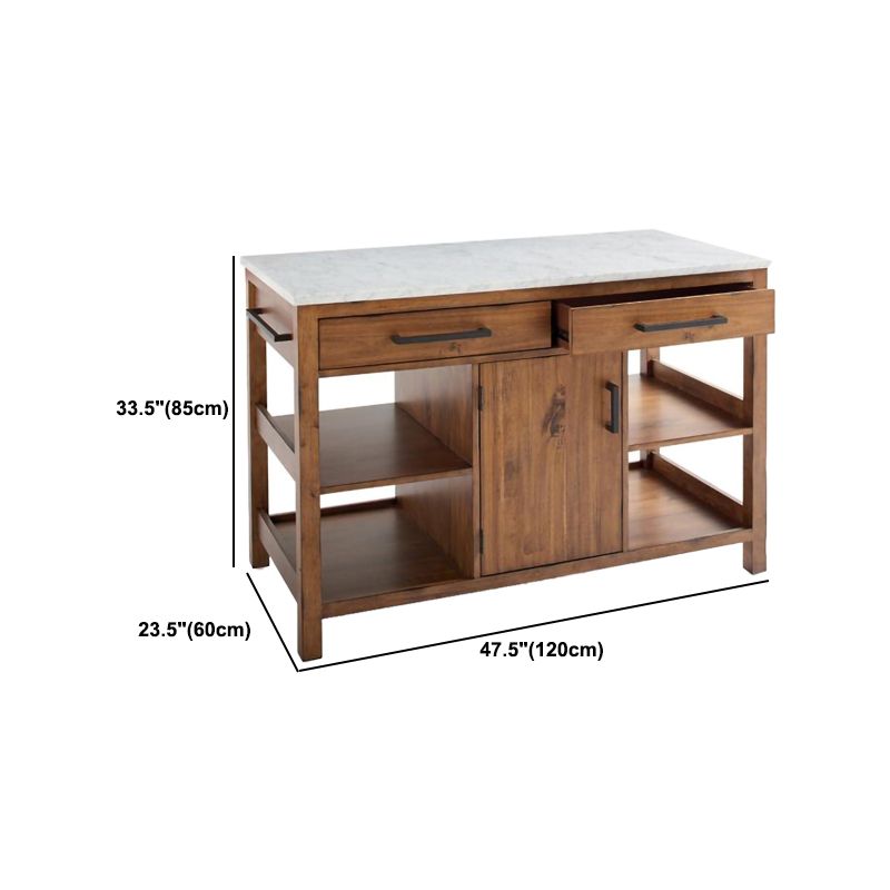 Tavolo da cucina per cucina in legno contemporaneo con un deposito aperto