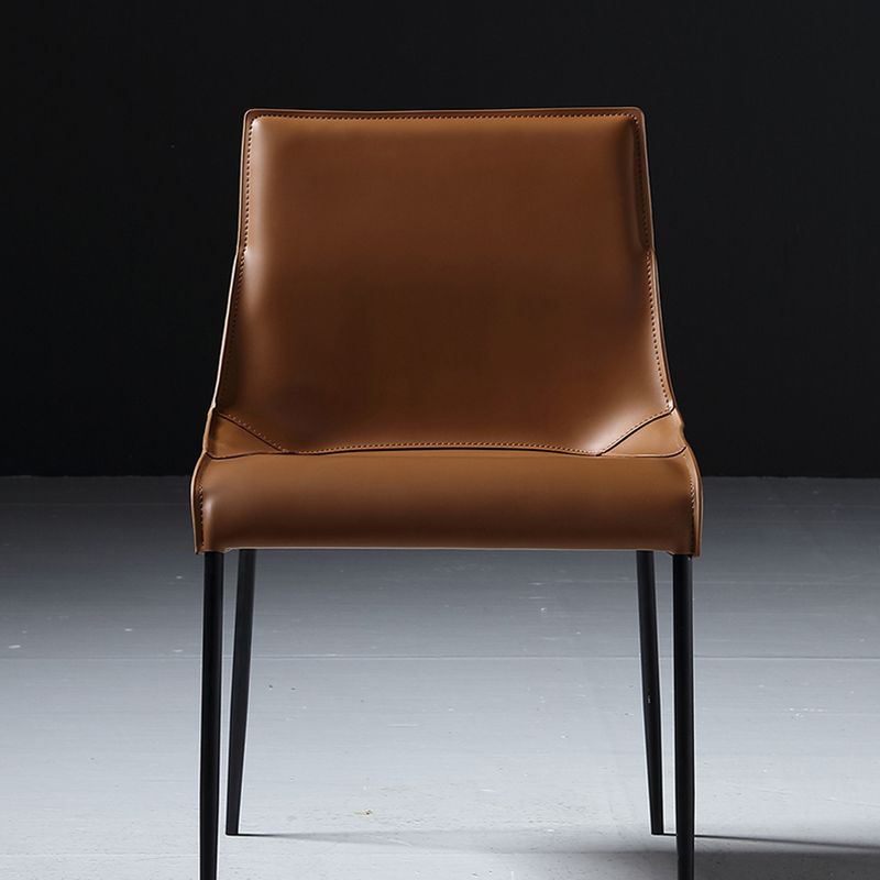 PU Leather Industrial Dining Chairs Kitchen Indoor Parsons Chair Clearhalo 'Dining Chairs' 'Dining Tables & Seating' 'dining_chair' 'furn' 'furn_dining_chair' 'Furniture' 'Kitchen & Dining Furniture' 1200x1200_77c1b519-3fe0-4d3c-a78b-3260494a9f49