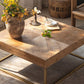 Contemporary Wooden Distressed Cocktail Table Light Wood Coffee Table