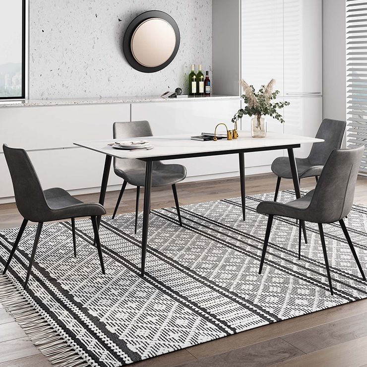 Rectangle Stone Home Furniture Industrial Style Dining Room Collection Clearhalo ' dining_table' 'Dining Tables & Seating' 'Dining Tables' 'furn' 'furn_dining_table' 'Furniture' 'furniture_dining_table' 'Kitchen & Dining Furniture' 'kitchen&dining_furn' 'kitchen' 'kitchen_dining_table' 1200x1200_77c223e9-b610-4c05-b225-e71efd062e97