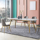 Designer Style Sintered Stone Top Dining Set Rectangle 1/4/5/7 Pieces Dinette Table Set