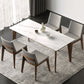 Mid-Century Rectangle Shape Table Sintered Stone Dining Table for Kitchen Clearhalo ' dining_table' 'Dining Tables & Seating' 'Dining Tables' 'furn' 'furn_dining_table' 'Furniture' 'furniture_dining_table' 'Kitchen & Dining Furniture' 'kitchen&dining_furn' 'kitchen' 'kitchen_dining_table' 1200x1200_77c3cb72-21fe-40d6-89bc-cf75db3906e7