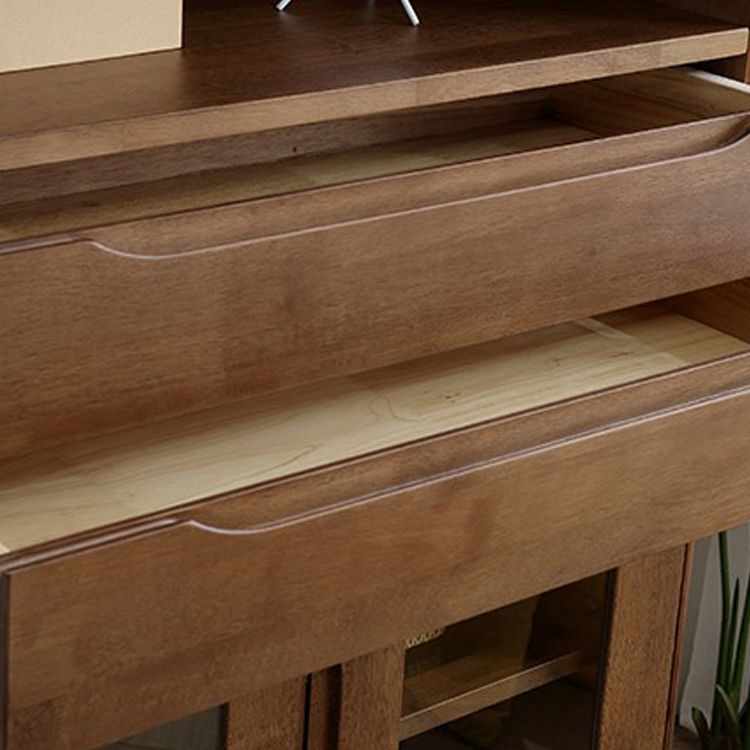 Rubberwood Solid Wood Buffet Server Contemporary Dining Server Clearhalo 'buffet_sideboard' 'Buffets & Sideboards' 'furn' 'furn_buffet_sideboard' 'Furniture' 'Kitchen & Dining Furniture' 1200x1200_77c4d2ea-9035-431f-9e3a-d4758323327f