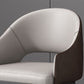 Glam Upholstered Arm Chair Faux Leather Open Back Dining Arm Chair for Home Clearhalo 'Dining Chairs' 'Dining Tables & Seating' 'dining_chair' 'furn' 'furn_dining_chair' 'Furniture' 'Kitchen & Dining Furniture' 1200x1200_77c75903-c8b8-4f88-aff8-6cef891848e9