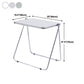 Acrylic Curved Writing Desk Folding Contemporary Desk 25.2"L x 19.7"W x 27.6"H Clearhalo 'furn' 'furn_office_desk' 'Furniture' 'Office Desks' 'Office Furniture' 'office_desk' 1200x1200_77c9b8a5-379a-4d1a-9f52-3a1f3b73abad