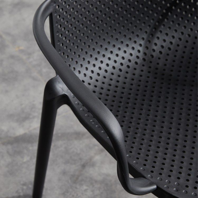 Contemporary Style Plastic Dining Armchairs Solid Back Dining SIde Chair Clearhalo ' kitchen&dining_furn' 'Dining Chairs' 'Dining Tables & Seating' 'dining_chair' 'furn' 'furn_dining_chair' 'Furniture' 'furniture_dining_chair' 'Kitchen & Dining Furniture' 'kitchen' 1200x1200_77c9e9a7-9ffb-4d5c-a17c-b121ef2cb601