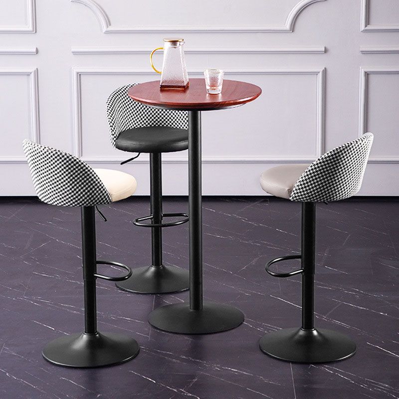 Contemporary Adjustable Height Footrest Barstool Matte Finish Upholstered Stool Clearhalo 'Bar Furniture' 'Bar Stools' 'bar_stools' 'Furniture' 'furniture_bar_stools' 'Kitchen & Dining Furniture' 1200x1200_77ce493d-543b-4d50-bc78-ffacdef462d8