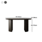Double Pedestal Dining Table Oval Dining Room Table for Kitchen