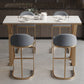Rectangle Metal Base Bar Table Glam Sintered Stone Top Bistro Bar Table Clearhalo 'Bar Furniture' 'Bar Tables' 'bar_tables' 'furn' 'furn_bar_tables' 'Furniture' 'Kitchen & Dining Furniture' 1200x1200_77d07201-116a-46cb-8d00-b4f40559a2f0