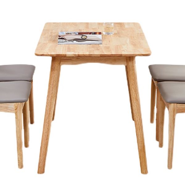Simplicity Style Solid Wood Dining Table Rectangle and Square Dining Table with 4 Legs Base Clearhalo ' dining_table' 'Dining Tables & Seating' 'Dining Tables' 'furn' 'furn_dining_table' 'Furniture' 'furniture_dining_table' 'Kitchen & Dining Furniture' 'kitchen&dining_furn' 'kitchen' 'kitchen_dining_table' 1200x1200_77d16602-f240-4d54-866c-79f7d3764cac