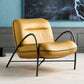 Contemporary Accent Armchair Modern Upholstered Accent Chair in Yellow Clearhalo 'Accent Chairs' 'accent_chairs' 'Chairs & Seating' 'furn' 'furn_accent_chairs' 'Furniture' 'Living Room Furniture' 1200x1200_77d17ac4-a01e-4a6a-a860-4be083761e1d