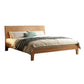 Natural Eiche Holzplattform Bett, Cal King Plattform Bettrahmen mit Bett