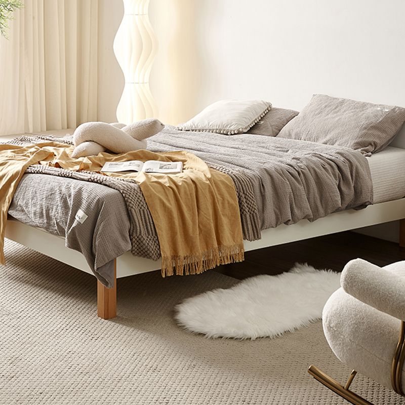 11,02 "High Oak Standard -Bett mit kundenspezifischen goldenen Beinen braunen Bett ohne Kopfteil