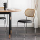 Contemporary Armless Dining Chairs Faux Leather Upholstered Dining Side Chair