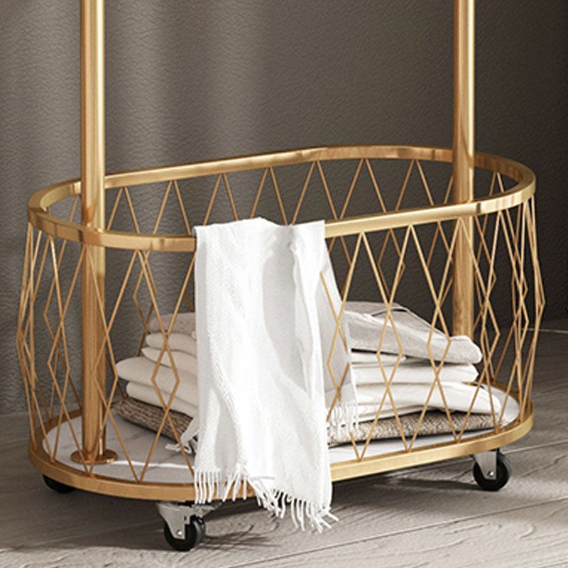 Glam Hall Stand Metal Scaffali per scaffalature includevano alcun metallo a rastrelliere senza stress