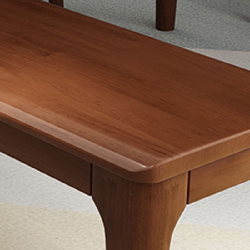 Contemporary Rubber Wood Bench Rectangle 14"Wide Accent Bench with Squared Legs Clearhalo 'Benches' 'Chairs & Seating' 'furn' 'furn_benches' 'Furniture' 'Living Room Furniture' 1200x1200_77d514aa-0cea-46c0-be37-9f56f3b2072a