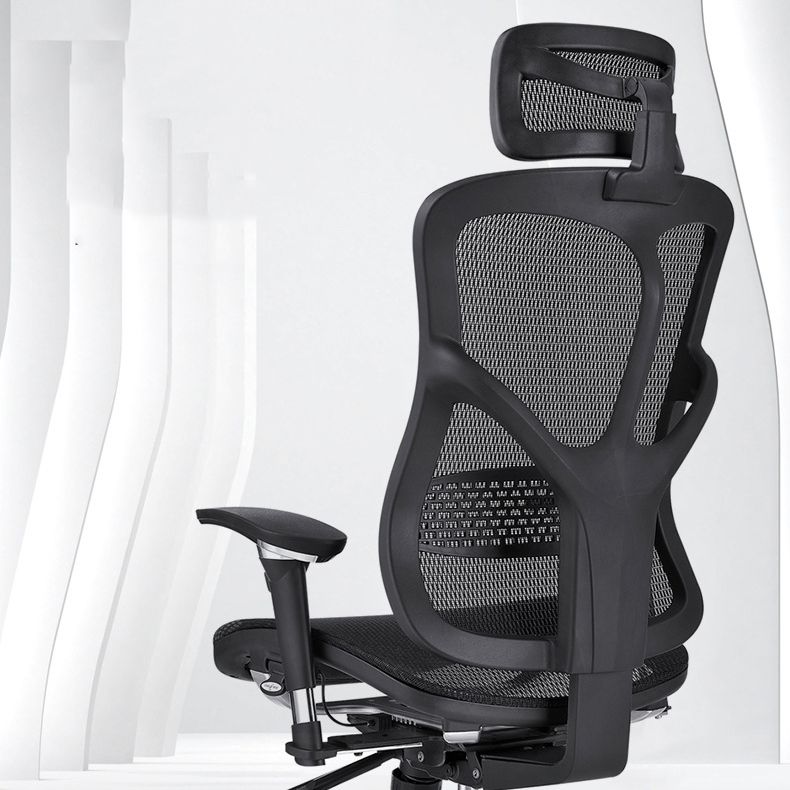 Sedia da scrivania moderna Sedia da computer in rete Sedia con schienale alto in colore nero