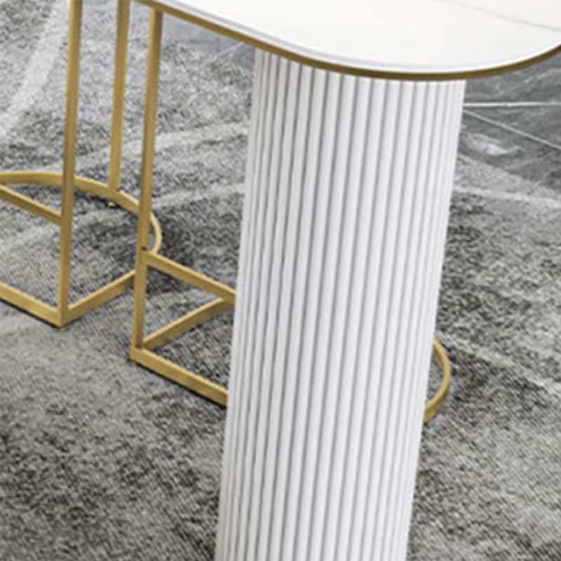 Tavolo da bar in pietra in stile moderno bar a doppio piedistallo scrivania per interno