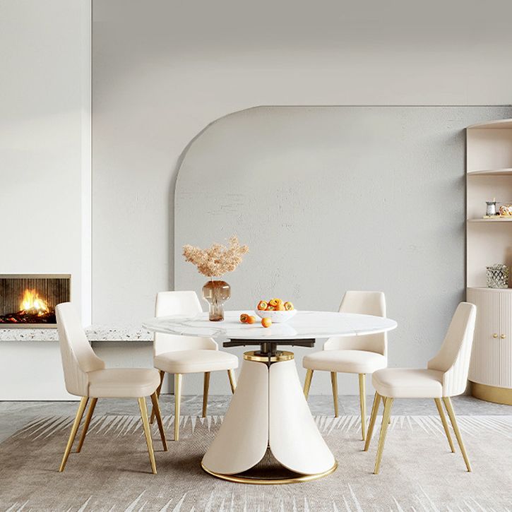 Nordic Glam Stuhl Stühle Armless Stuhl für Küche mit Metallbeinen