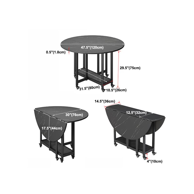 Modern Tripod Base Dinette Table Chipboard Folding Table Home Furniture (only Table) Clearhalo 'Dining Tables & Seating' 'Dining Tables' 'dining_table' 'furn' 'furn_dining_table' 'Furniture' 'furniture_dining_table' 'Kitchen & Dining Furniture' 'kitchen' 'kitchen_dining_table' 1200x1200_77d83314-954c-4812-8d26-03141eb52c14