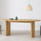 Solid Wood Contemporary Oval Dining Table Wood Top Table for Kitchen and Dining Room Clearhalo ' dining_table' 'Dining Tables & Seating' 'Dining Tables' 'furn' 'furn_dining_table' 'Furniture' 'furniture_dining_table' 'Kitchen & Dining Furniture' 'kitchen&dining_furn' 'kitchen' 'kitchen_dining_table' 1200x1200_77d85e75-50c8-4261-b7c4-9964c9d9e588