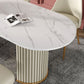 Contemporary Freeform Dining Table Sintered Stone Table with Double Pedestal Base Clearhalo ' dining_table' 'Dining Tables & Seating' 'Dining Tables' 'furn' 'furn_dining_table' 'Furniture' 'furniture_dining_table' 'Kitchen & Dining Furniture' 'kitchen&dining_furn' 'kitchen' 'kitchen_dining_table' 1200x1200_77da2d9c-2f0e-4f9b-ab63-46ec5be3fad1