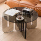 Abstract Coffee Table Modern Glass Top Coffee Cocktail Table Clearhalo 'Coffee & Accent Tables' 'Coffee Tables' 'coffee_tables' 'furn' 'furn_coffee_tables' 'Furniture' 'Living Room Furniture' 1200x1200_77dc8095-9405-4e7f-9f2b-073fdeb70419
