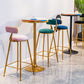 Solid Wood Bar Table Set Glam Round 1/3 Pieces Counter Table for Dining Room