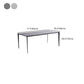 Black Metal Tripod Dining Table Industrial Rectangle Dining Room Table Clearhalo 'Dining Tables & Seating' 'Dining Tables' 'dining_table' 'furn' 'furn_dining_table' 'Furniture' 'Kitchen & Dining Furniture' 1200x1200_77dd945d-7d17-40ee-891d-3e61d582d395