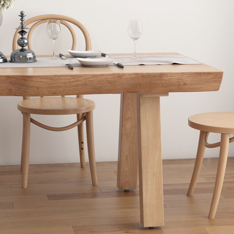 Living Room Solid Wood Top Table Modern Simple Table with 4 Legs Clearhalo 'Dining Tables & Seating' 'Dining Tables' 'dining_table' 'furn' 'furn_dining_table' 'Furniture' 'furniture_dining_table' 'Kitchen & Dining Furniture' 1200x1200_77de9481-61bc-41d7-91b6-1fc2caf5402c