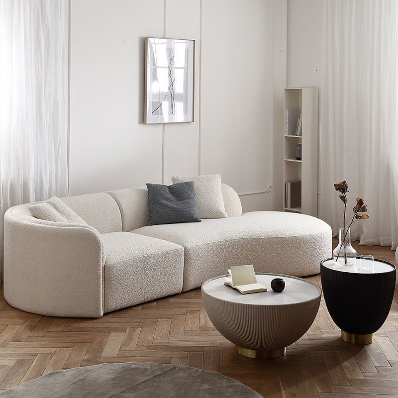 Fabric Scandinavian Curved Sectional 27.55" High Sectional Sofa Clearhalo 'furn' 'furn_sectionals' 'Furniture' 'Living Room Furniture' 'Sectionals' 1200x1200_77dedd5b-a8ff-40ad-90ee-aa2dce62cbe9