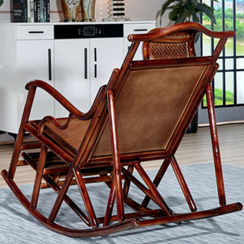 Mid Century Modern Indoor Rocking Chair Wooden Rattan Rocking Chair Clearhalo 'Chairs & Seating' 'furn' 'furn_rocking_chairs' 'Furniture' 'Living Room Furniture' 'Rocking Chairs' 'rocking_chairs' 1200x1200_77e061a8-878a-48df-8f5c-308d7549458d