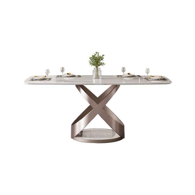 Traditional Luxury Dining Table Rectangle Sintered Stone Table for Living Room Clearhalo ' dining_table' 'Dining Tables & Seating' 'Dining Tables' 'furn' 'furn_dining_table' 'Furniture' 'furniture_dining_table' 'Kitchen & Dining Furniture' 'kitchen&dining_furn' 'kitchen' 'kitchen_dining_table' 1200x1200_77e0e207-e46a-416b-8096-9e5c2a5777f9
