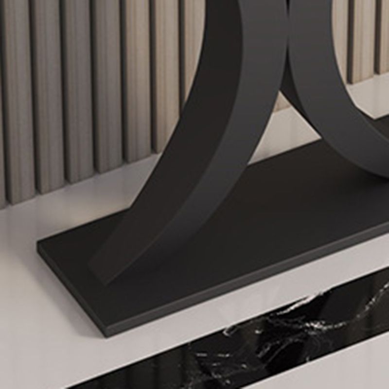 Console moderna alta 31,5 pollici Tabella di accento in pietra 1-tavolo