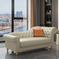 Modern Style Rolled Arms Chaise Living Room Faux Leather Chaise Clearhalo 'Chairs & Seating' 'Chaise Lounge' 'chaise_lounge' 'furn' 'furn_chaise_lounge' 'Furniture' 'Living Room Furniture' 1200x1200_77e27e05-a88c-4134-96fd-e5ef19205b24