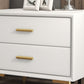 1-Drawer Nightstand 18.5" H Wooden Bed Nightstand with 4 Legs
