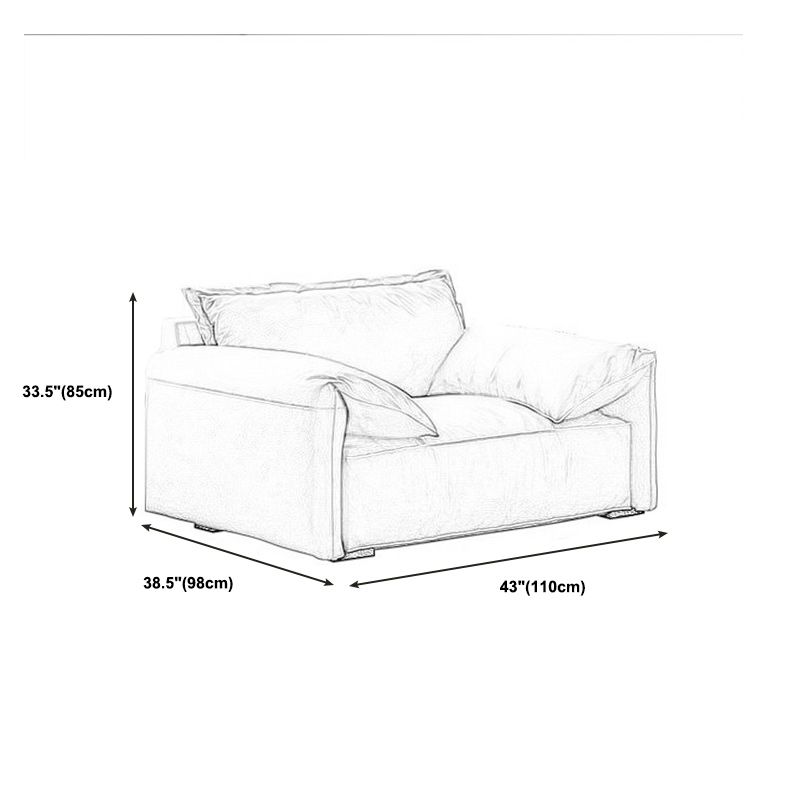 Ivory Stain Resistant Settee Furniture Faux Leather Pillow Top Arm Setee Clearhalo 'furn' 'furn_sofas' 'Furniture' 'furniture_sofas' 'kitchen' 'kitchen_sofas' 'Living Room Furniture' 'Sofa' 'sofas' 1200x1200_77e47d33-1618-4636-88a2-ce6d0719f897