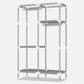 Contemporary Wardrobe Armoire Steel Wardrobe Closet with Legs for Home Clearhalo 'Armoires & Wardrobes' 'armoires_wardrobes' 'Bedroom Furniture' 'furn' 'furn_armoires_wardrobes' 'Furniture' 1200x1200_77e4e763-abfd-4088-a9fd-a1338398b49f