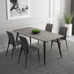 Simplicity Style Sintered Stone Dining Table 4 Legs Carbon Steel Base Rectangle Table for Home Clearhalo ' dining_table' 'Dining Tables & Seating' 'Dining Tables' 'furn' 'furn_dining_table' 'Furniture' 'furniture_dining_table' 'Kitchen & Dining Furniture' 'kitchen&dining_furn' 'kitchen' 'kitchen_dining_table' 1200x1200_77e51666-72e3-482e-b79c-96dccb59aabf
