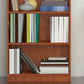Modern Closed Back Standard Bookshelf Engineered Wood Bookcase
