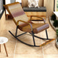 Modern Indoor Rattan Rocking Chair Single Relaxing Rocking Chair