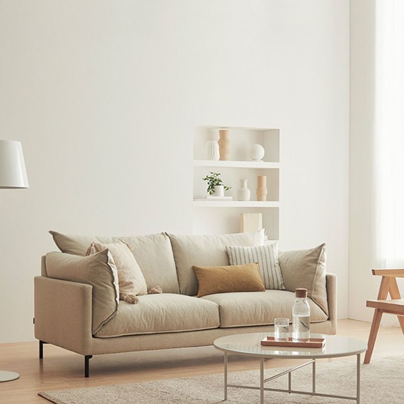 Contemporary Fabric Square Arm Loveseat Standard Loose Back Setee Clearhalo 'furn' 'furn_sofas' 'Furniture' 'furniture_sofas' 'kitchen' 'kitchen_sofas' 'Living Room Furniture' 'Sofa' 'sofas' 1200x1200_77e847ef-b6e3-49a1-9ba0-3efe2ef1fd07