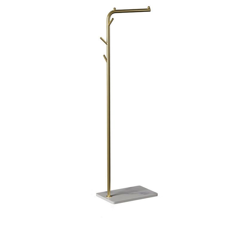 Contemporary Hall Tree Metal Hanging Rail and Hooks Entry Hall Tree ...