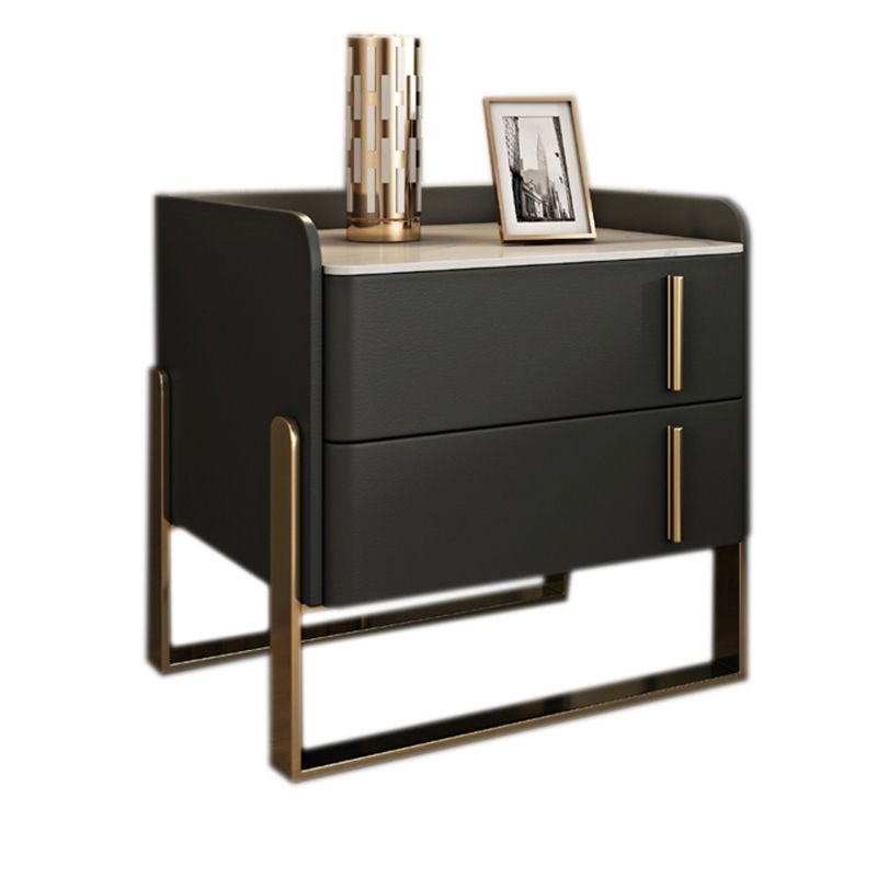 Glam -dennenladen omvatten accenttafel nachtkastje 20 "lang met benen