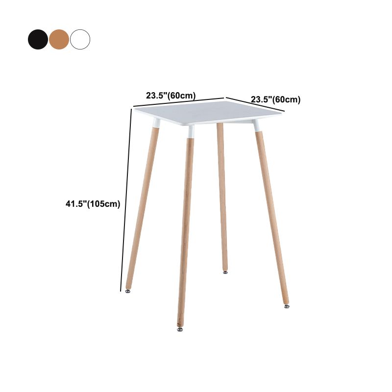 Modern Bistro Bar Table Fixed Bistro Bar Height Cocktail Table with Legs Clearhalo 'Bar Furniture' 'Bar Tables' 'bar_tables' 'furn' 'furn_bar_tables' 'Furniture' 'Kitchen & Dining Furniture' 1200x1200_77ecd14a-7365-48cb-bfeb-b14731c6ac4f