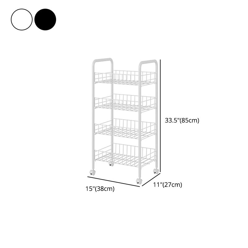Industrial Vertical Etagere Bookshelf Iron Frame Plastic Shelf with Caster Wheels Clearhalo 'Bookcases' 'furn' 'furn_bookcases' 'Furniture' 'furniture_bookcases' 'kitchen' 'kitchen_bookcases' 'Living Room Furniture' 'Office Furniture' 1200x1200_77ece650-aa30-4bbb-804c-b63b91eb97f2
