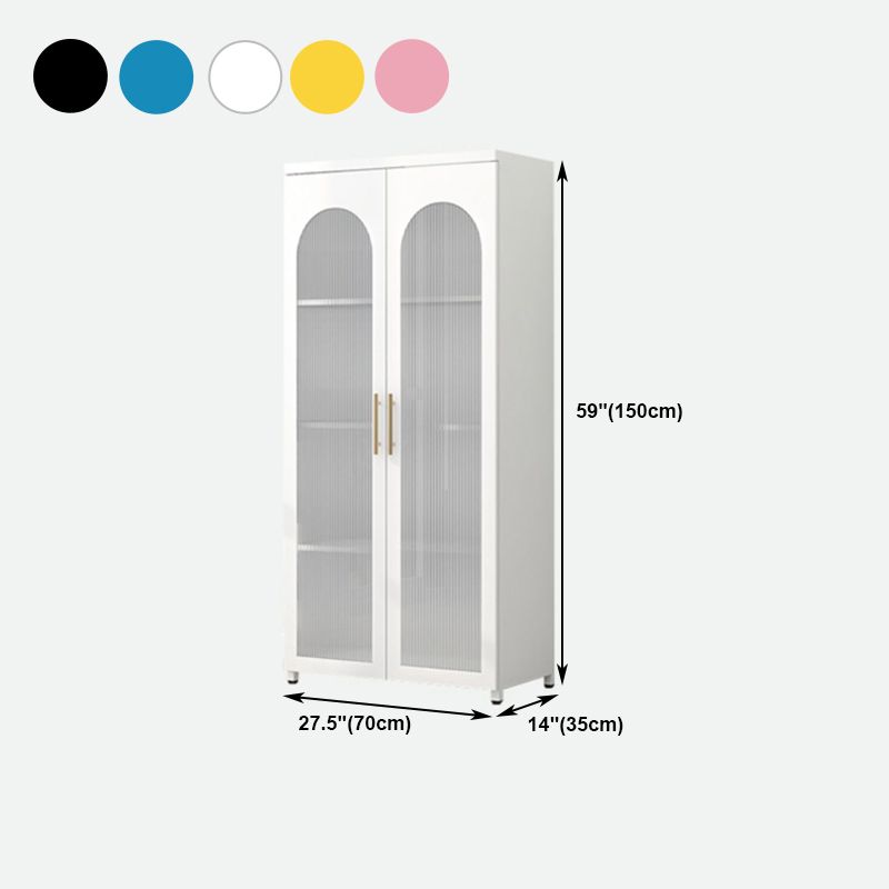 Living Room Metal Kitchen Server Colorful Frame Glass Door Dining ...