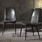 Scandinavian Style Leather Dining Chairs Solid Back Chair and 4 Black Finish Legs for Home Clearhalo ' kitchen&dining_furn' 'Dining Chairs' 'Dining Tables & Seating' 'dining_chair' 'furn' 'furn_dining_chair' 'Furniture' 'furniture_dining_chair' 'Kitchen & Dining Furniture' 'kitchen' 1200x1200_77eda7fc-3b7f-4106-a4ca-8fed35104395
