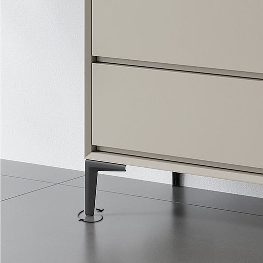 Servitore a buffet in legno moderno ingegnerizzato 39.3 "H 8-Drawer Buffet Server in grigio