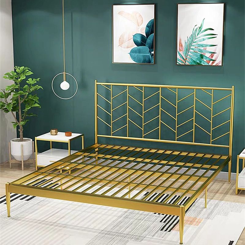 Testiera metallica letto standard letto rettangolare con gambe personalizzate